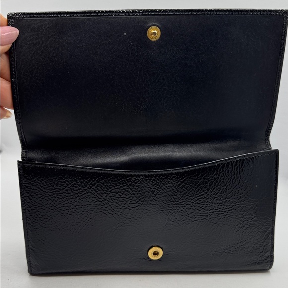 Yves Saint Laurent YSL Patient Leather Bifold Wallet 28679 - Picture 6 of 15